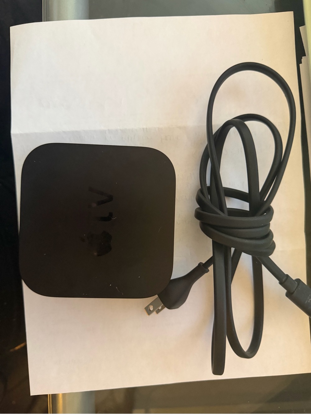 Apple Black Streaming Media Player with Power Cable